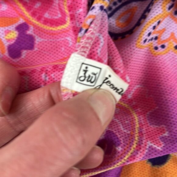 jw Printed Short Sleeved Graphic Collared Button Up Shirt - Picture 4 of 10